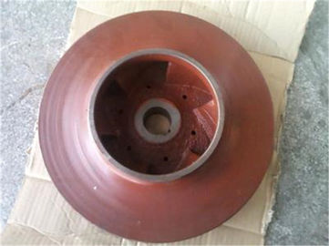 Customized copper / iron casting water pump Impeller , slurry pump impeller